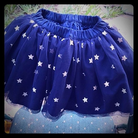 Carter's Bottoms Carters Navy Blue Silver Stars Tutu Skirt Poshmark